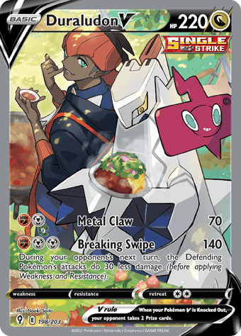 Duraludon V Evolving Skies Pokemon Card