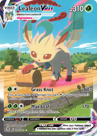 Leafeon VMAX Evolving Skies Pokemon Card