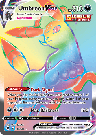 Umbreon VMAX Evolving Skies Pokemon Card