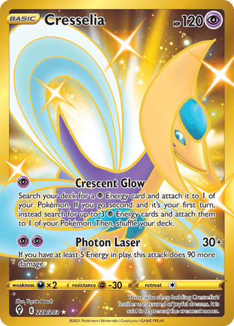 Cresselia Evolving Skies Pokemon Card