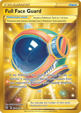 Full Face Guard Evolving Skies Pokemon Card
