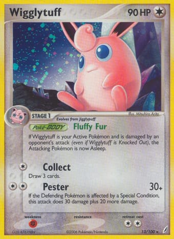 Wigglytuff EX Crystal Guardians Pokemon Card