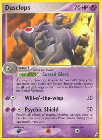 Dusclops EX Crystal Guardians Pokemon Card