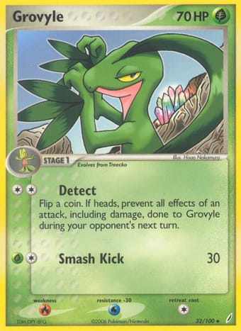 Grovyle EX Crystal Guardians Pokemon Card