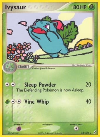 Ivysaur EX Crystal Guardians Pokemon Card