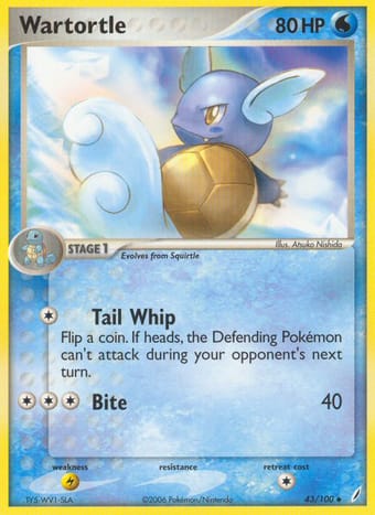 Wartortle EX Crystal Guardians Pokemon Card
