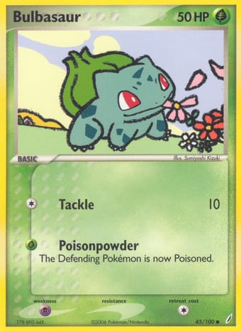 Bulbasaur EX Crystal Guardians Pokemon Card