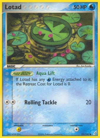 Lotad EX Crystal Guardians Pokemon Card
