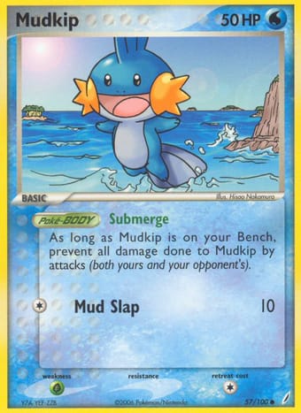 Mudkip EX Crystal Guardians Pokemon Card