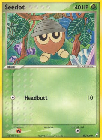 Seedot EX Crystal Guardians Pokemon Card