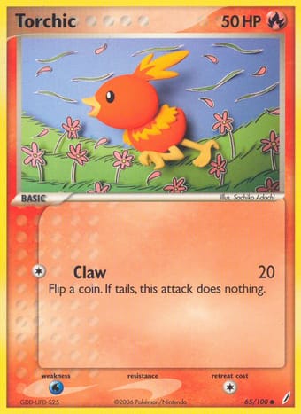 Torchic EX Crystal Guardians Pokemon Card