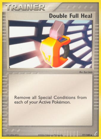 Double Full Heal EX Crystal Guardians Pokemon Card