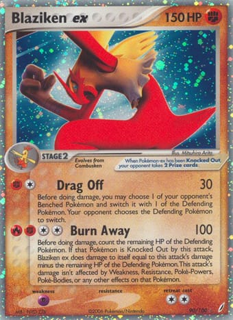Blaziken ex EX Crystal Guardians Pokemon Card
