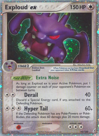 Exploud ex EX Crystal Guardians Pokemon Card