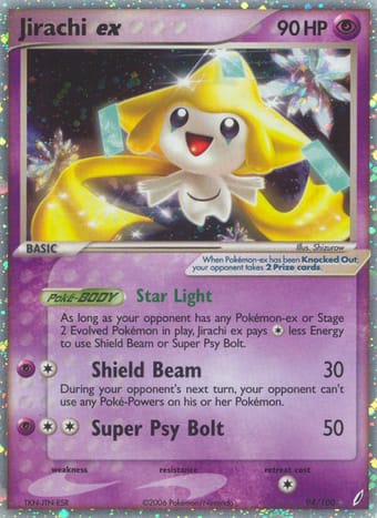 Jirachi ex EX Crystal Guardians Pokemon Card