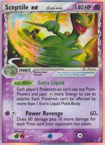 Sceptile ex δ EX Crystal Guardians Pokemon Card