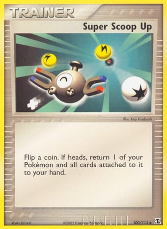 Super Scoop Up EX Delta Species Pokemon Card