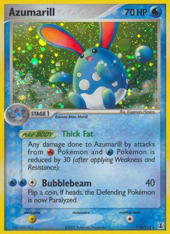 Azumarill EX Delta Species Pokemon Card