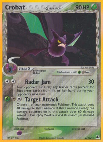 Crobat δ EX Delta Species Pokemon Card