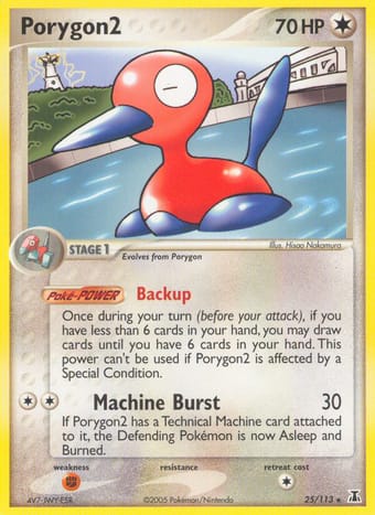 Porygon2 EX Delta Species Pokemon Card