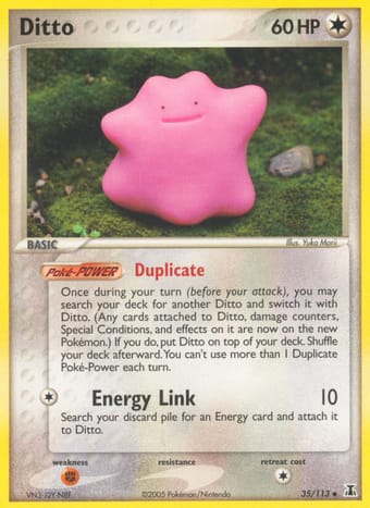 Ditto EX Delta Species Pokemon Card