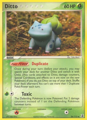 Ditto EX Delta Species Pokemon Card