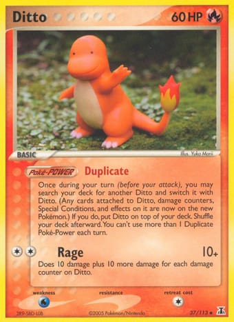 Ditto EX Delta Species Pokemon Card