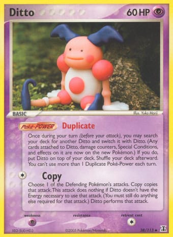 Ditto EX Delta Species Pokemon Card