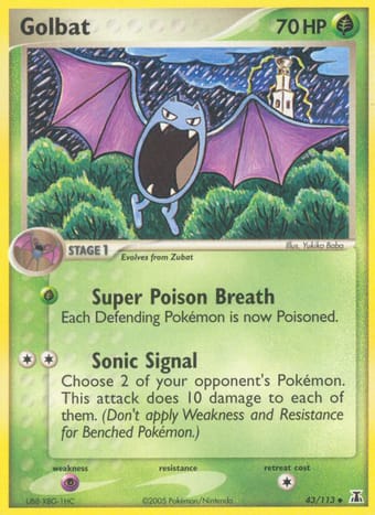 Golbat EX Delta Species Pokemon Card