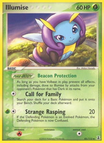 Illumise EX Delta Species Pokemon Card