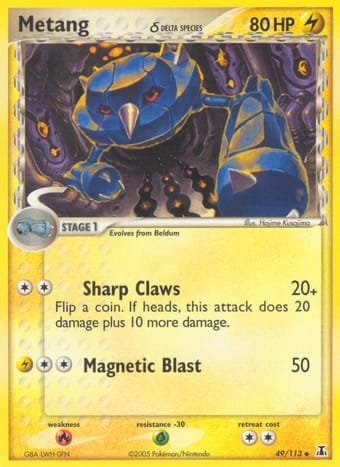 Metang δ EX Delta Species Pokemon Card
