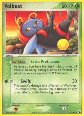 Volbeat EX Delta Species Pokemon Card