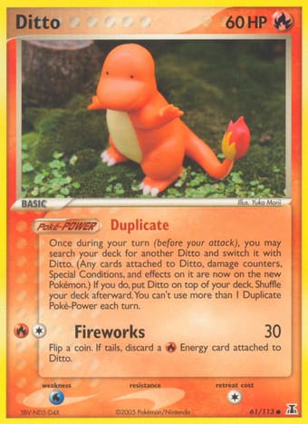 Ditto EX Delta Species Pokemon Card