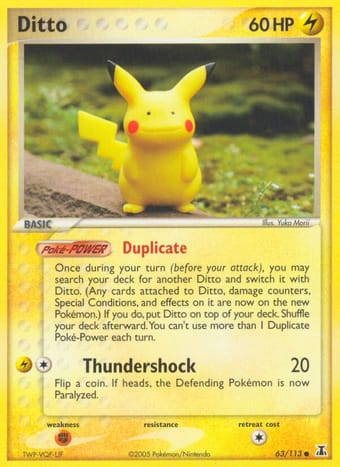 Ditto EX Delta Species Pokemon Card