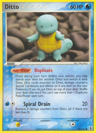 Ditto EX Delta Species Pokemon Card