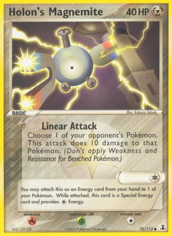 Holon's Magnemite EX Delta Species Pokemon Card