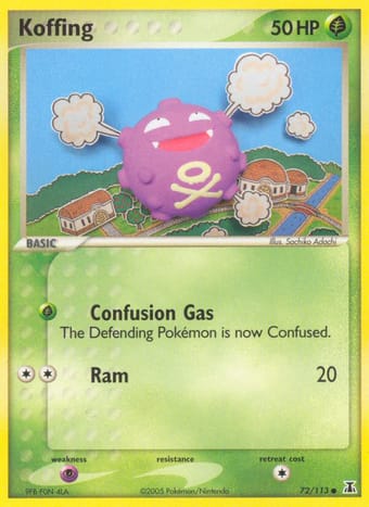 Koffing EX Delta Species Pokemon Card