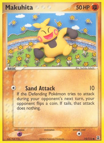 Makuhita EX Delta Species Pokemon Card