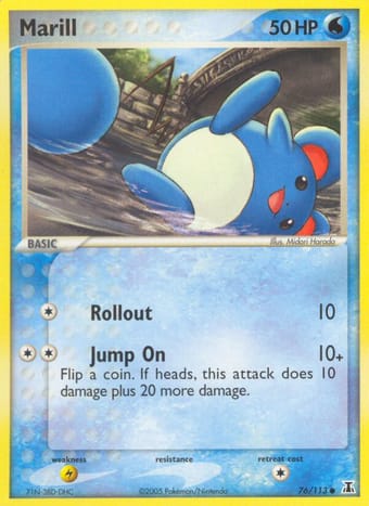 Marill EX Delta Species Pokemon Card