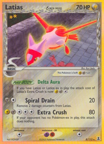 Latias δ EX Delta Species Pokemon Card
