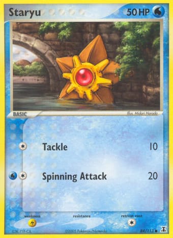 Staryu EX Delta Species Pokemon Card