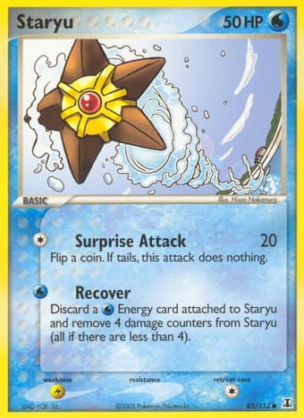 Staryu EX Delta Species Pokemon Card