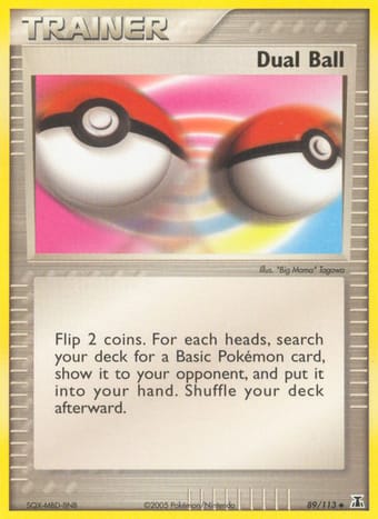 Dual Ball EX Delta Species Pokemon Card
