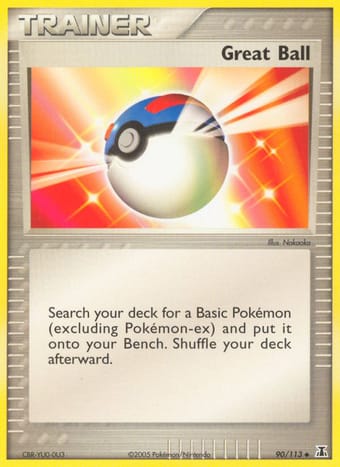Great Ball EX Delta Species Pokemon Card