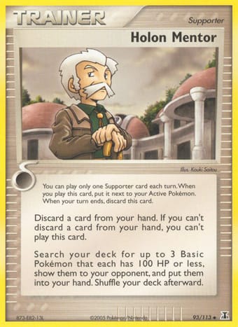 Holon Mentor EX Delta Species Pokemon Card