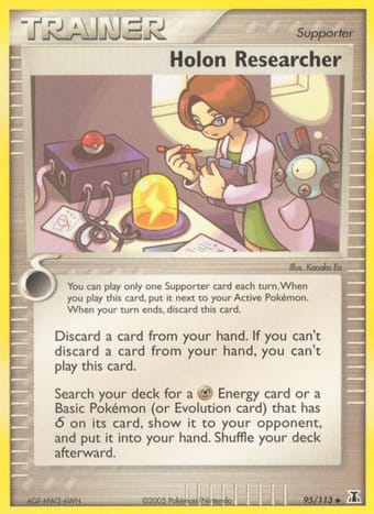 Holon Researcher EX Delta Species Pokemon Card