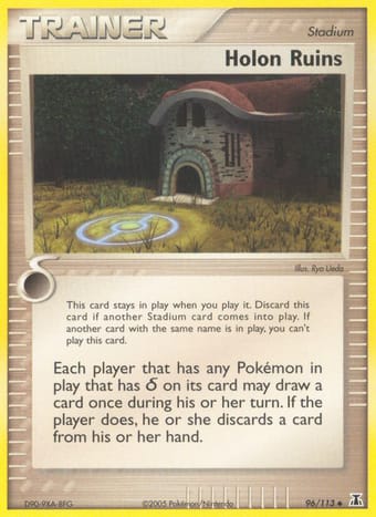 Holon Ruins EX Delta Species Pokemon Card