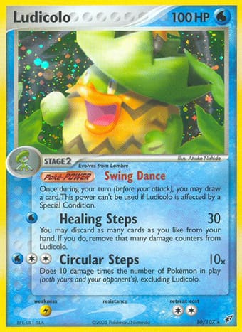 Ludicolo EX Deoxys Pokemon Card