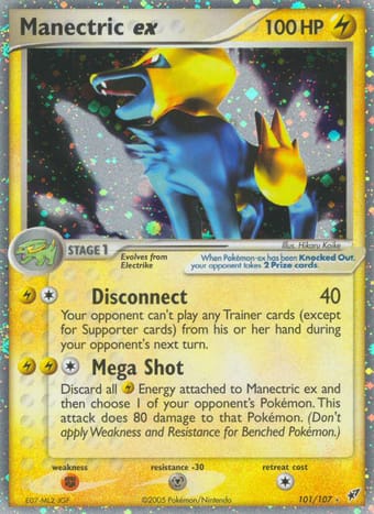 Manectric ex EX Deoxys Pokemon Card