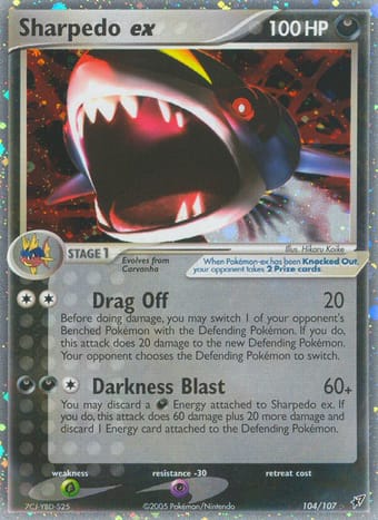Sharpedo ex EX Deoxys Pokemon Card